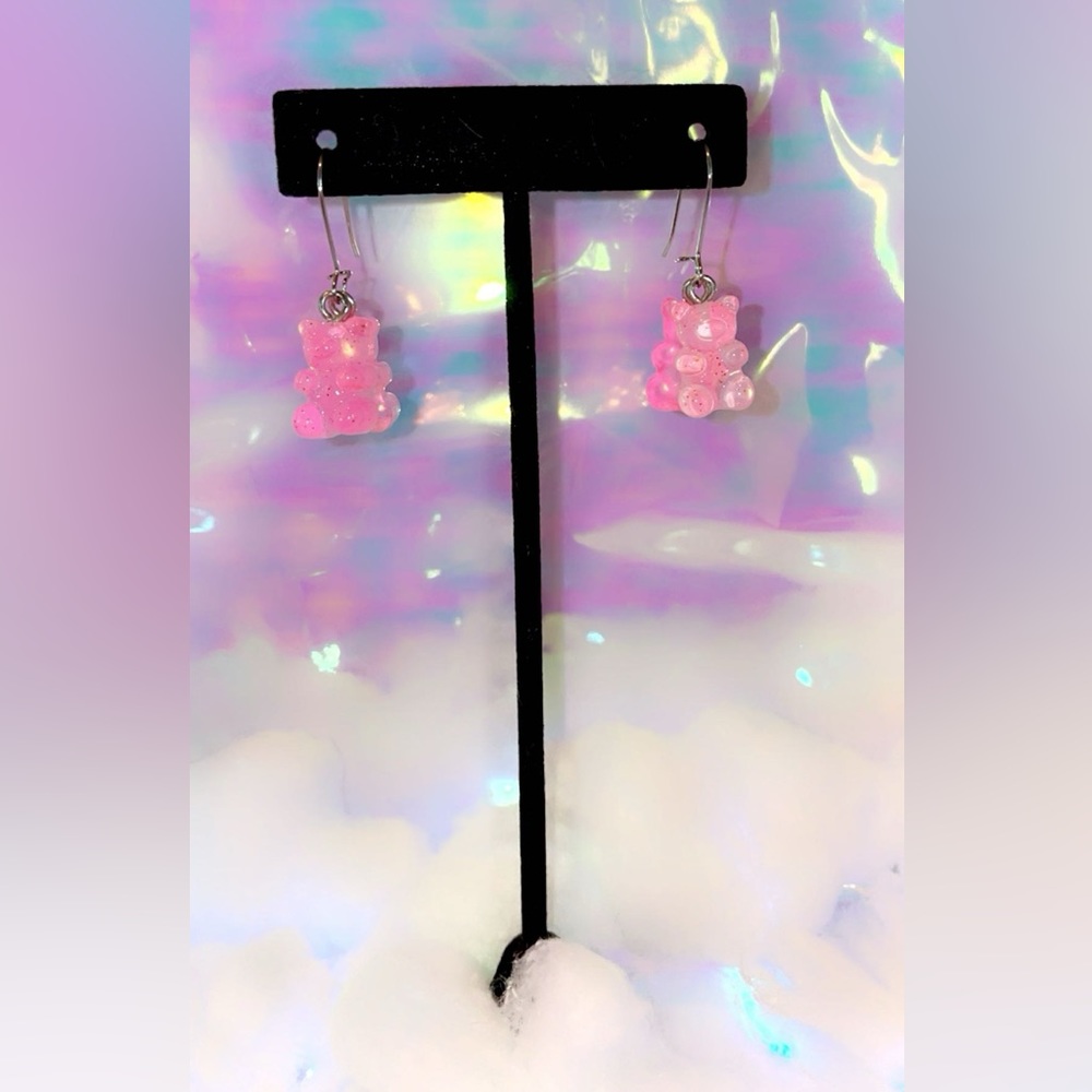 Resin Gummy bear earrings!